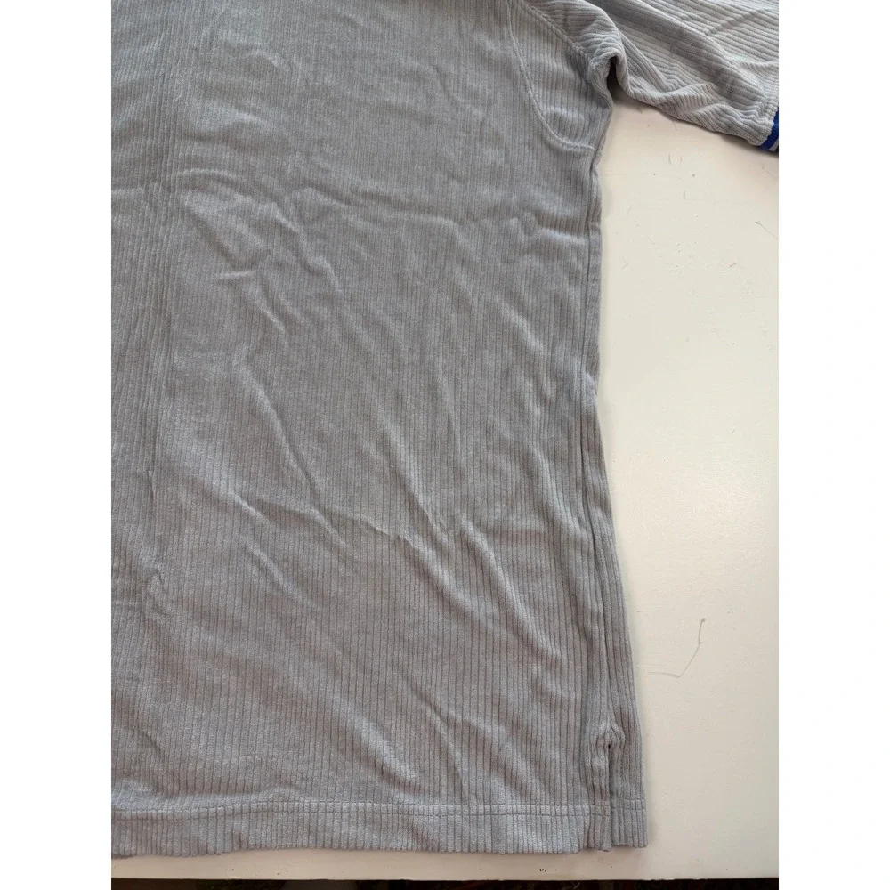 Jordan Brand Grey Ribbed Corduroy Short Sleeve Button Up Shirt XXLT 23 Jumpman - Picture 10 of 12